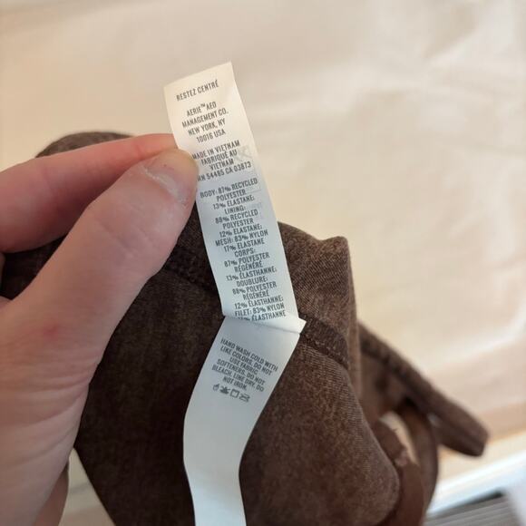 OFFLINE By Aerie The Hugger Longline Racerback Sports Bra Brown Sz XXL - Picture 5 of 7